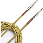D'Addario PW-BG-20TW Custom Series Braided Instrument Cable, Tweed, 20'