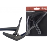 Stagg SCPXCUBK Curved Trigger Guitar Capo Black