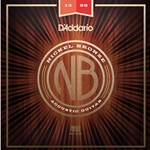 D'Addario NB1356 Set Nickel Bronze Acoustic, Medium, 13-56