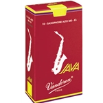 Vandoren Alto Sax Java Red Reeds, Box of 10