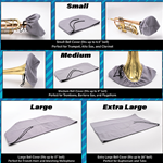 Superslick BELLCOVER-M Bell Cover Fits up to 9" bell Trombone, Baritone Sax, Flugelhorn
