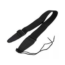 On-Stage GSA10BK Adjustable Guitar Strap with Leather Ends (Black)