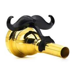 The Original Clip-On Mustache for Large Shank Trombone or Baritone Mouthpieces