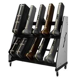 The Band Room™ Mobile Trombone Case Rack by A&S Crafted Products