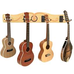 The Pro-File™ Wall-Mounted Ukulele & Mandolin Hanger by A&S Crafted Products