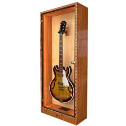 The ShowCase™ Deluxe Lockable Guitar Display Cabinet by A&S Crafted Products