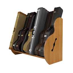 The Studio™ Deluxe Guitar Case Rack | Red Oak, Grande by A&S Crafted Products