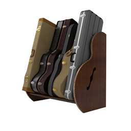 The Studio™ Deluxe Guitar Case Rack | Walnut, Regular by A&S Crafted Products