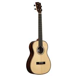 Kala KA-SSEBY-B Solid Spruce Top Striped Ebony Baritone Ukulele