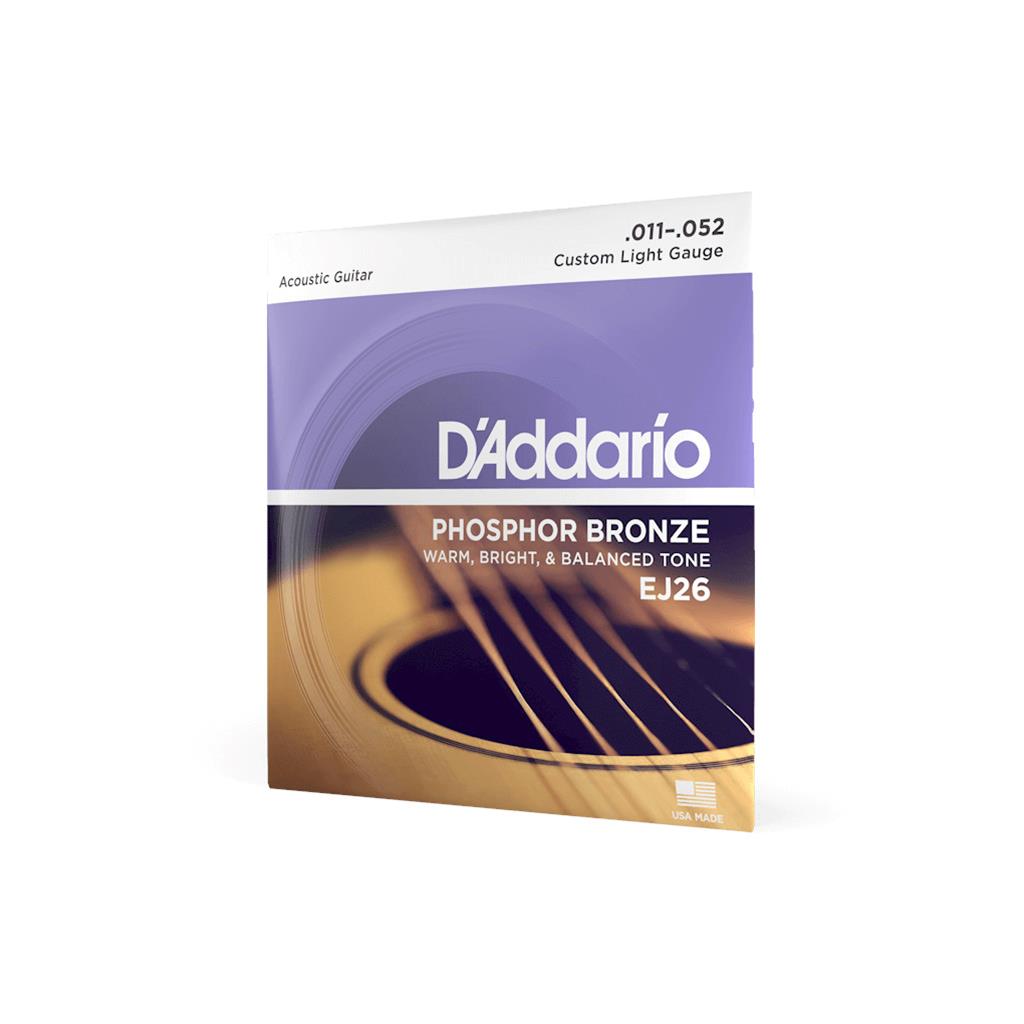 D'Addario EJ26 Custom Light Phosphor Bronze - Acoustic Guitar Strings