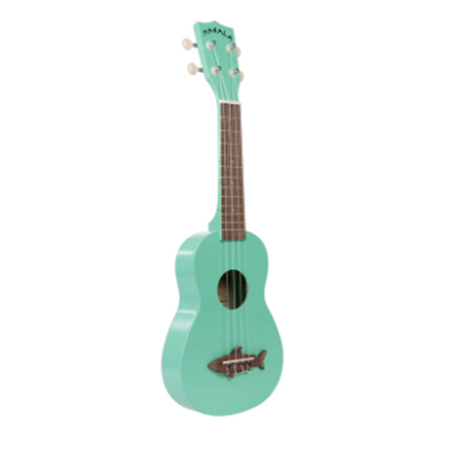 Kala MKSSGRN Sop Uke Shark Surf Green Satin Vintage Finish