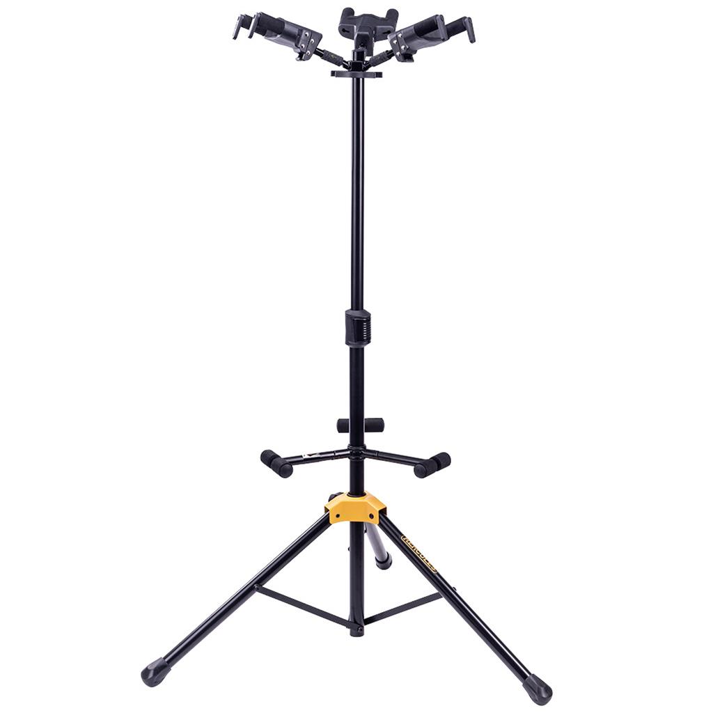 Hercules GS432BPLUS AutoGrip Triple Guitar Stand with Foldable Backrest