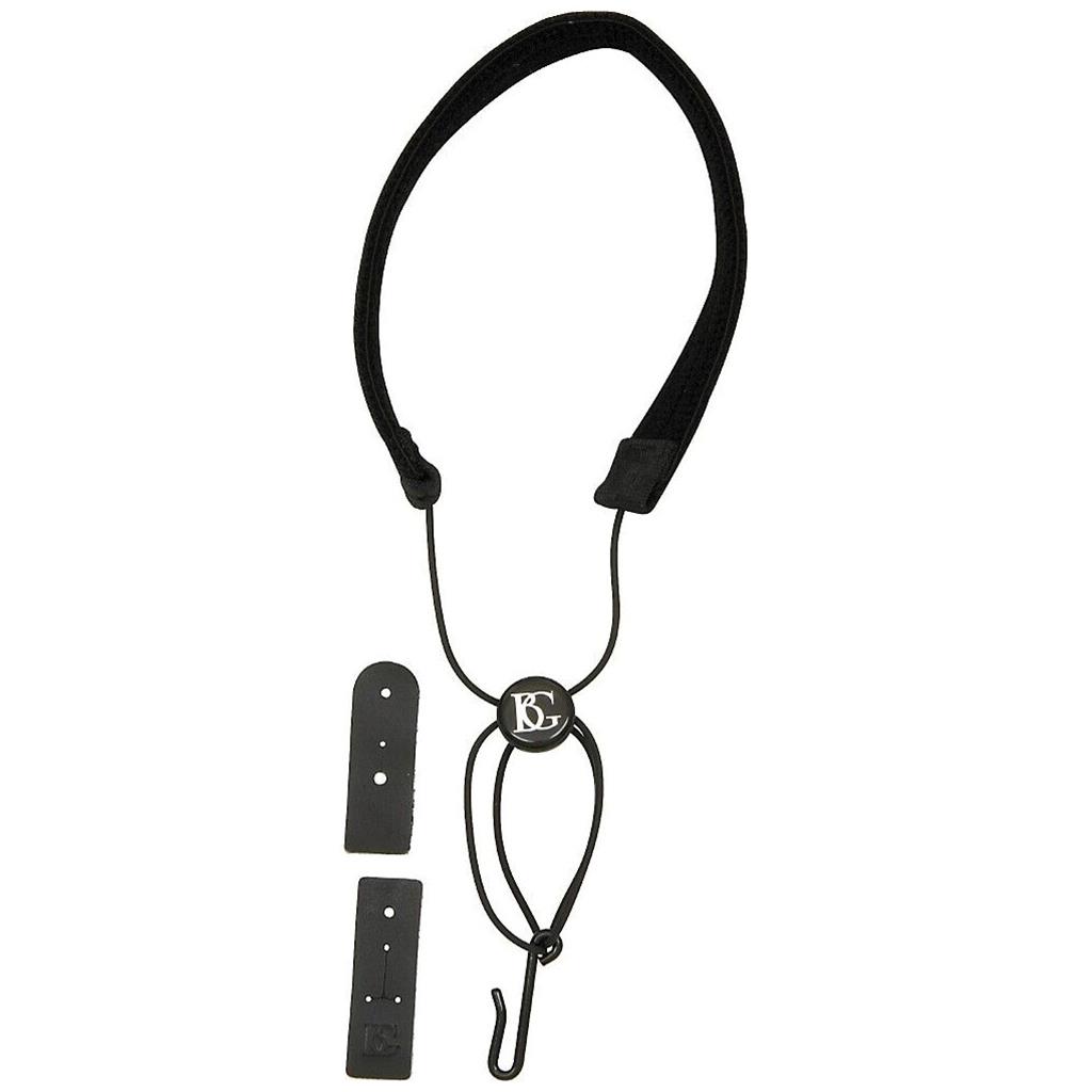 BG BGC20E Bb Clarinet Elastic Sling | Nylon 2 LP Connectors