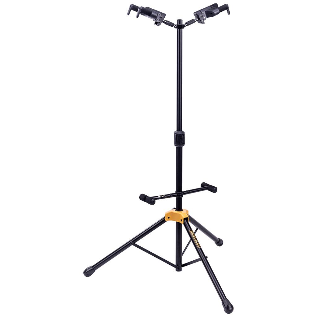 Hercules GS422BPLUS AutoGrip Double Guitar Stand with Foldable Backrest