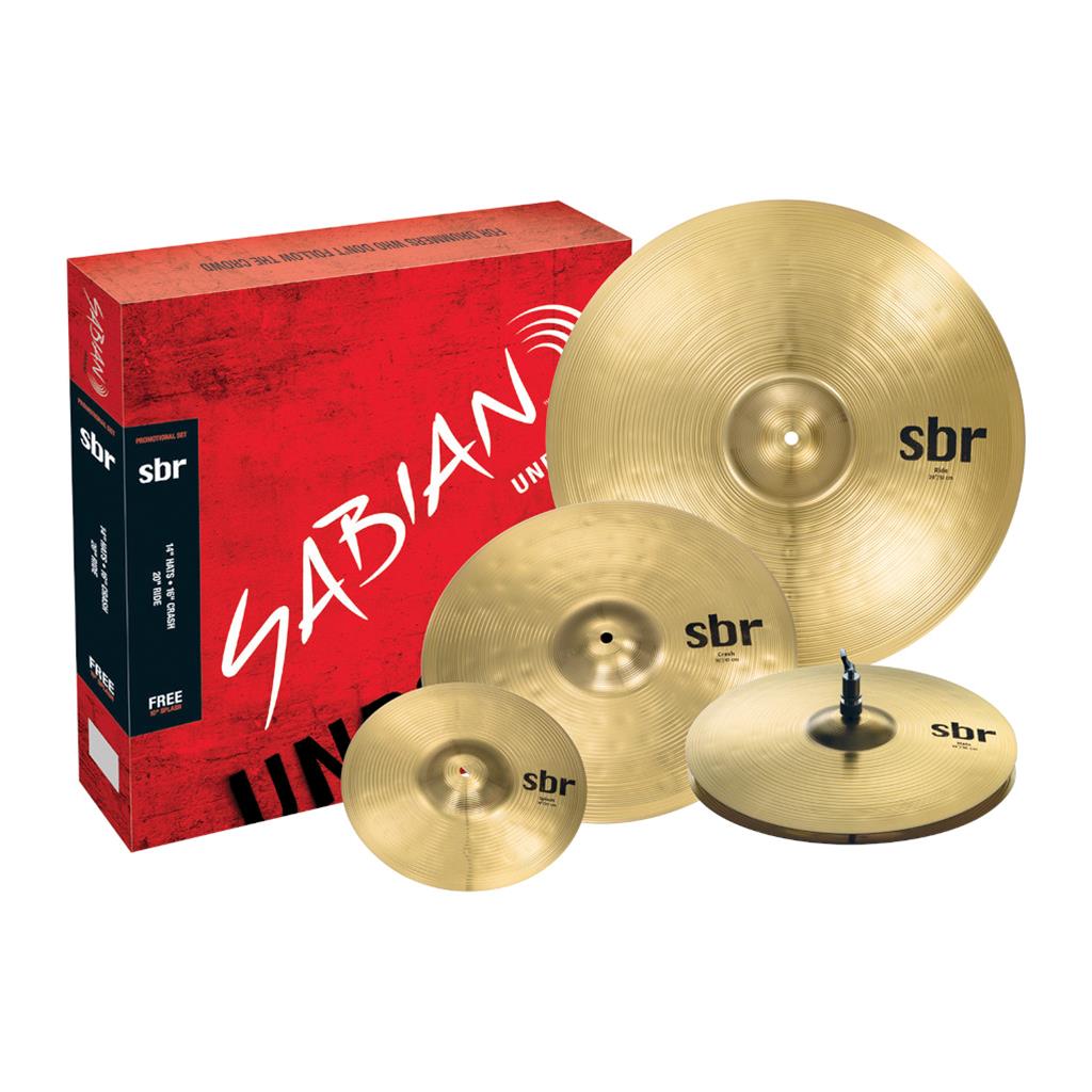 Sabian SBR Promotional Cymbal Set with Free 10" Splash (SBR5003G)