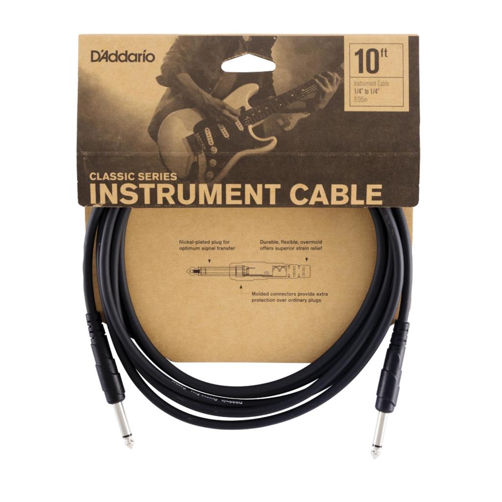 D'Addario 10' Instrument Cable - PW-CGT-10