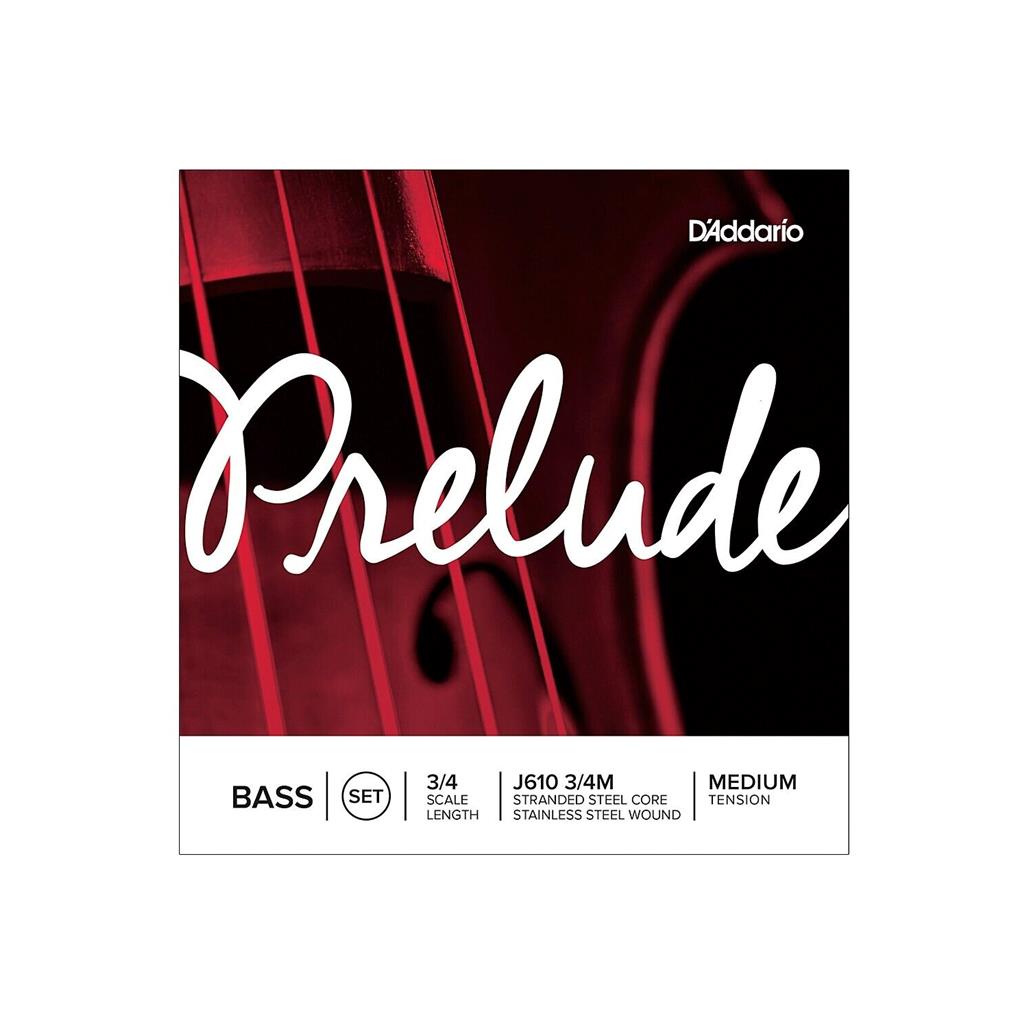 D'Addario Prelude Double Bass String 3/4 Set (J61034M)