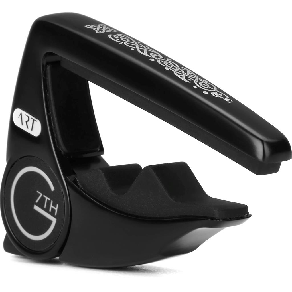 G7th Performance 3 - 6 String Guitar Capo with ART - Celtic Design Black