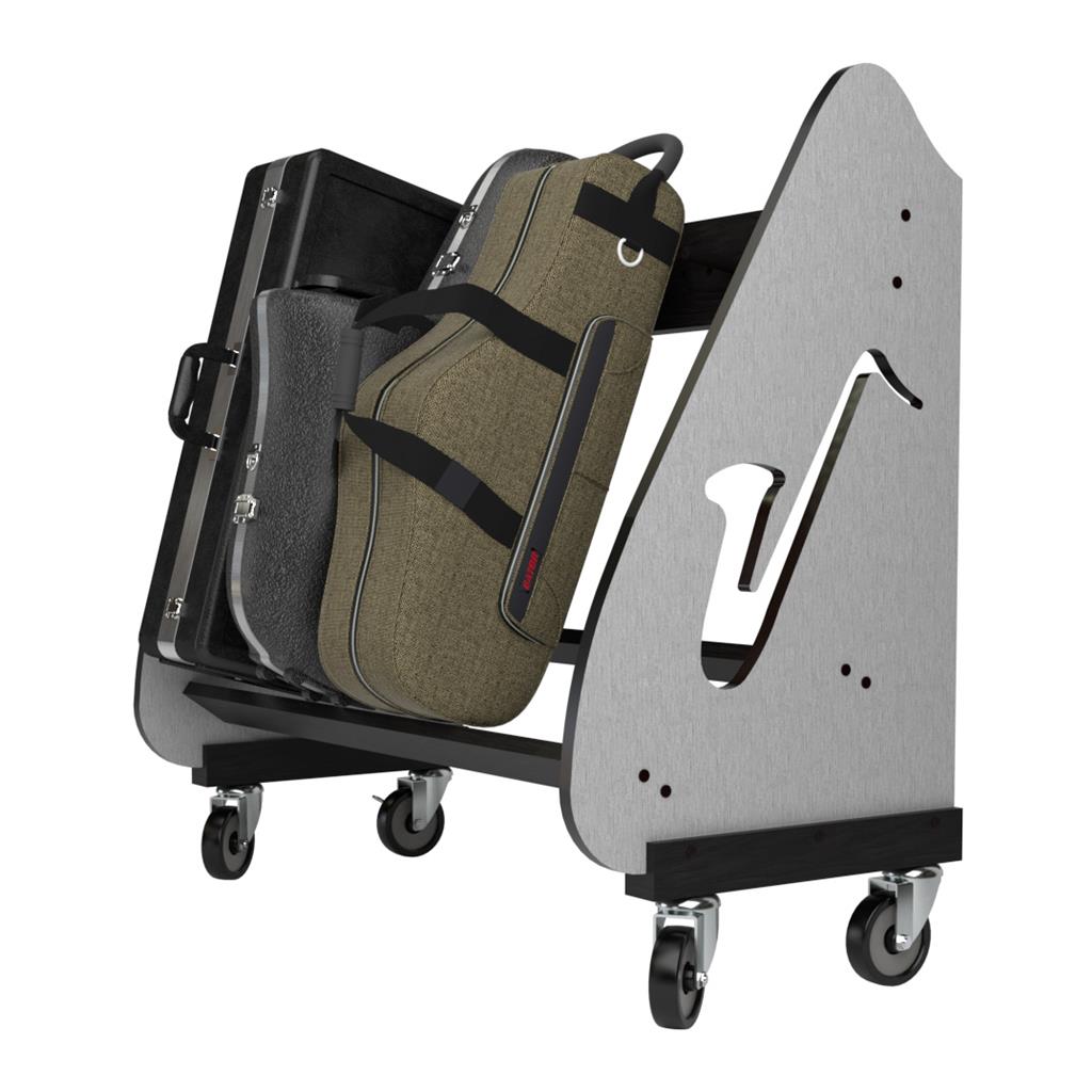 The Band Room™ Mobile Saxophone Case Rack by A&S Crafted Products