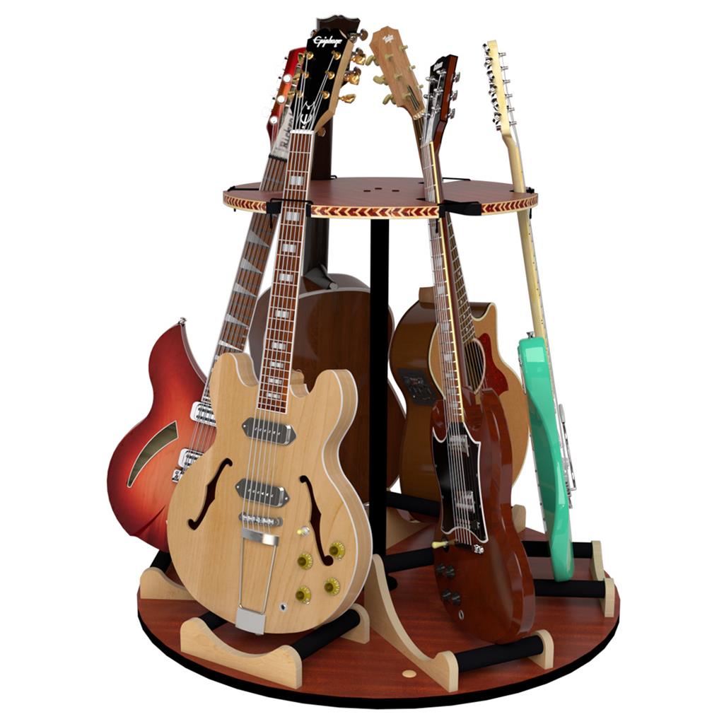 The Carousel™ Deluxe Rotating Guitar Stand by A&S Crafted Products