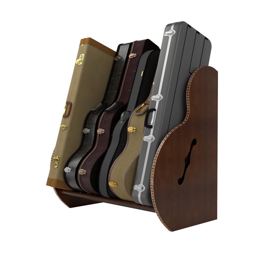 The Studio™ Deluxe Guitar Case Rack | Walnut, Regular by A&S Crafted Products