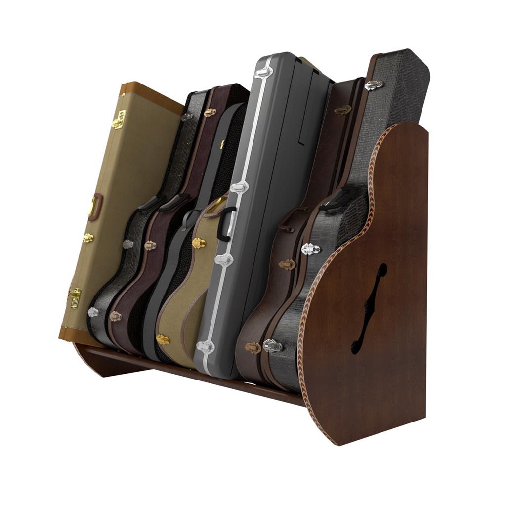 The Studio™ Deluxe Guitar Case Rack | Walnut, Grande by A&S Crafted Products