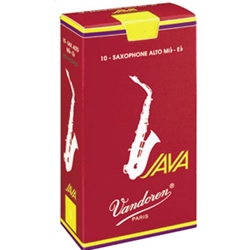 Vandoren Alto Sax Java Red Reeds, Box of 10