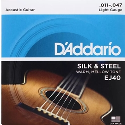 EJ40 D'Addario Silk & Steel Folk Strings